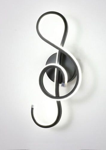 The Note Black Wall Sconce - Fine Home Accessories