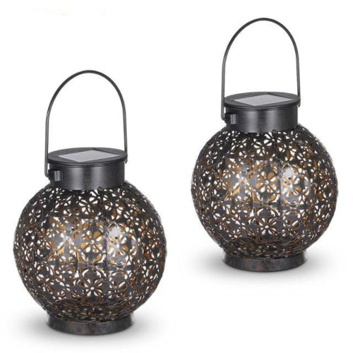 Patterned Outdoor Solar LED Lamp - Fine Home Accessories