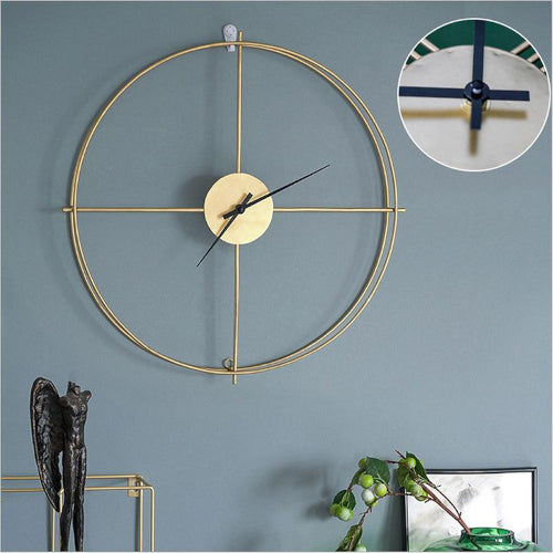 Contemporary Metal Wall Clock - Fine Home Accessories