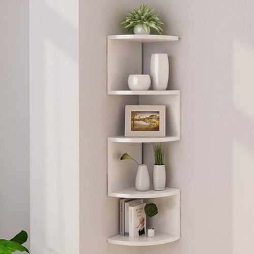 Kori 5-Tier Wall Corner Shelf - Fine Home Accessories