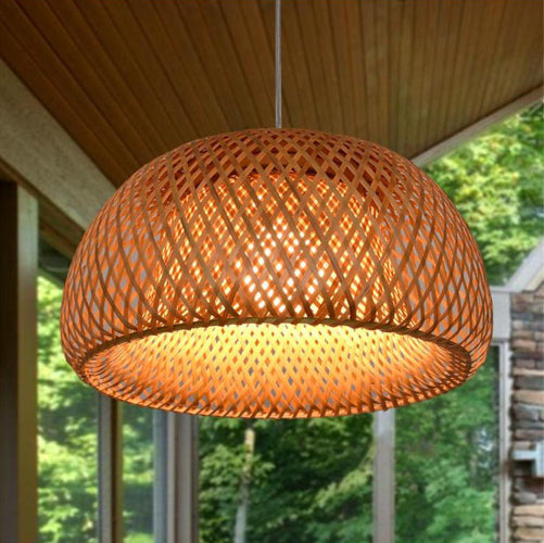 Contemporary Rattan Chandelier Light - Fine Home Accessories
