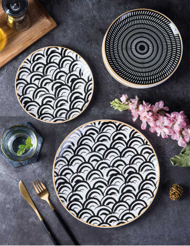 Patterned Porcelain Plates - Fine Home Accessories