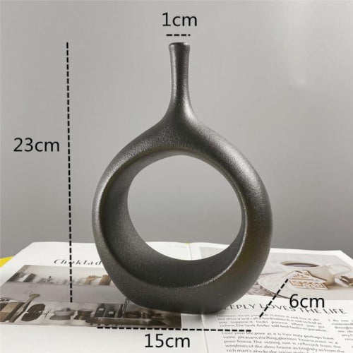 Modern Ornamental Ceramic Vase - Fine Home Accessories