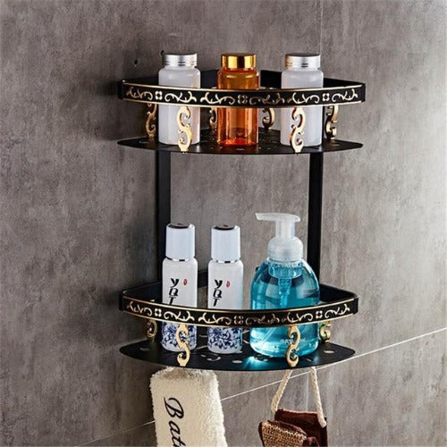 Luxe Bathroom Corner Shelf - Fine Home Accessories