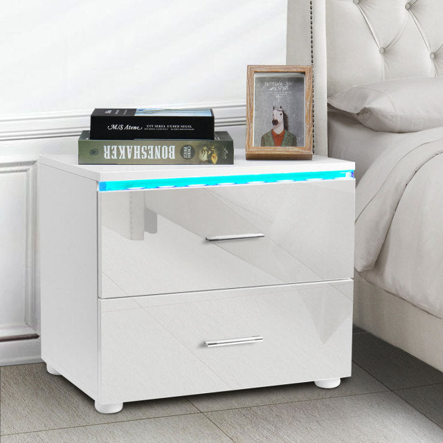 Contemporary Luxury Drawer Nightstand - Fine Home Accessories