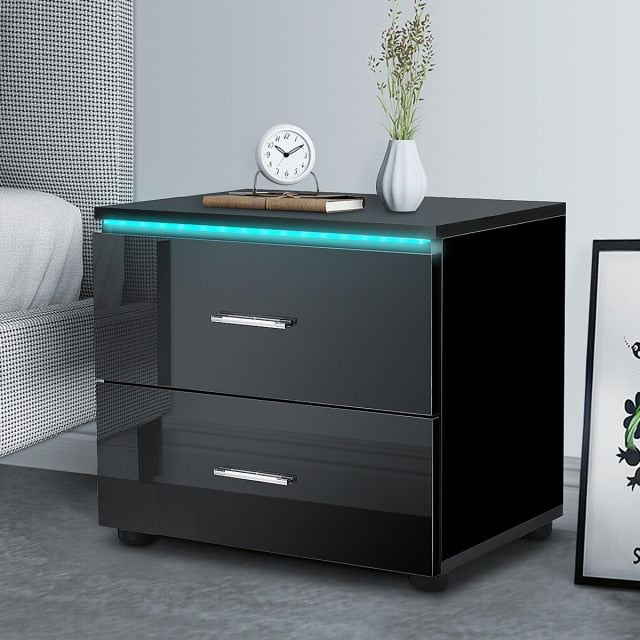 Contemporary Luxury Drawer Nightstand - Fine Home Accessories