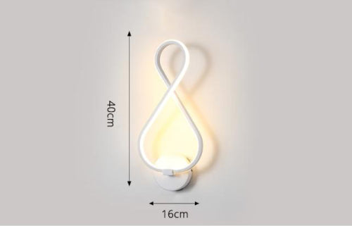 Infinity White Wall Sconce - Fine Home Accessories