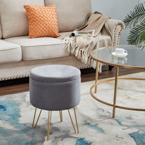 Enkei Velvet Ottoman Stool - Fine Home Accessories