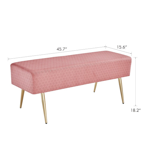 Elegant Velvet Ottoman Lounge - Fine Home Accessories