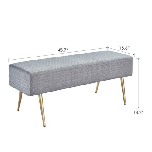 Elegant Velvet Ottoman Lounge - Fine Home Accessories