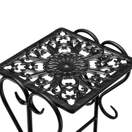 4-Tier Metal Patterned Plant Stand - Fine Home Accessories